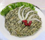 Spinach with walnuts