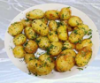 Fried young potatoes