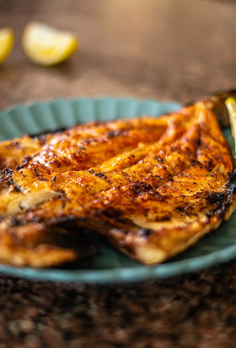 Seafood in fish cafe in Batumi Blue Wave