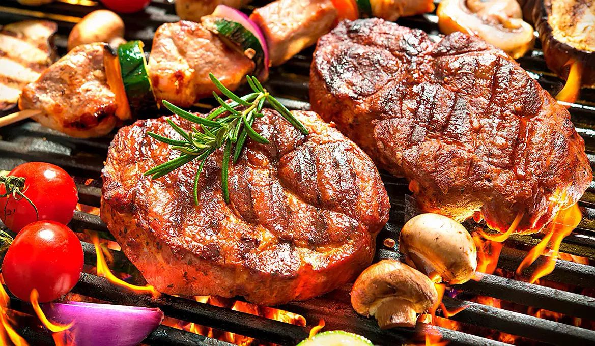 Grilled in fish restaurant in Batumi Blue Wave