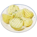 Boiled potatoes in Batumi in Blue Wave