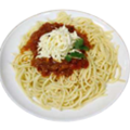 Spaghetti with tomato and sulguni in Batumi in Blue Wave