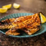 Grilled fish in fish restaurant in Batumi