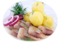 Herring with potatoes in Batumi in Blue Wave