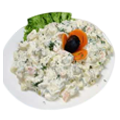 Moscow salad in Batumi in Blue Wave