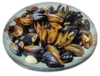 Mussels in Batumi in Blue Wave