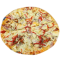 Pizza combined in Batumi in Blue Wave
