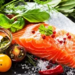 Salmon in Batumi in Blue Wave