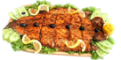 Salmon grilled in Batumi in Blue Wave
