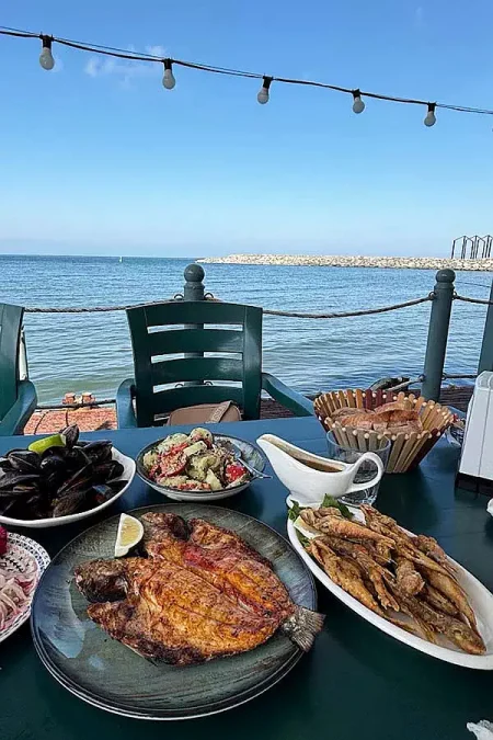 Delicious seafood cafe in Batumi Blue Wave